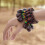 Compact Lightweight Natural Fruit Shell Hand Bells Wrist-Tyep C 3