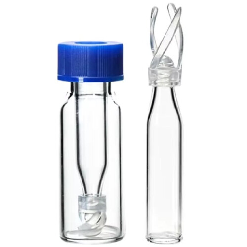 HPLC Consumables 250ul Chromatography Micro-Insert W/ Mandrel Interior& Polymer Feet Conical Tube Box Packed Replacement 1