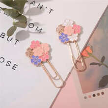 7 Graffette con Fiori di Ciliegio, Graffette Colorate Sakura, Accessori per Pianificatori per Forniture per Ufficio, Marcatura Degli Studenti.
