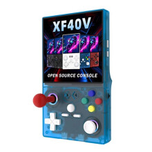XF40V Handheld-Videospielkonsole, 4,0-Zoll-IPS-Bildschirm, Linux-Betriebssystem, WLAN-Gamepad, RGB-Lichteffekt, Unterstützt über 30 Emulatoren A
