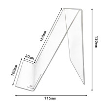 Suporte para Livro de Acrílico 9 Unidades, Suporte para ExibiçãO Acrílico Transparente,Suporte Transparente para Exibir Imagens,Joias,Suporte para