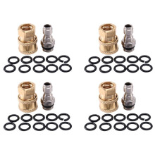 Jeu D'Adaptateurs pour Nettoyeur Haute Pression, Kit de Déconnexion Rapide 1/4 Pouce avec 40 Joints Toriques.5000 Psi