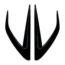 Front Rear Bumper Cover Trim Wind Knife Fog Lamp Trim for MX-5 Miata ND 2016+ Car Accessories (Black)