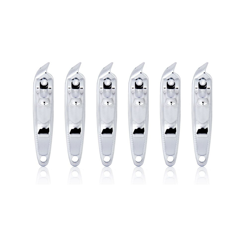 Silver 6X Slanted Nail Cutter Nail Clippers Cilppers Fingernail Toenail