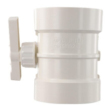 PVC Manual Air Volume Control Valve for Exhaust Ducts and Ventilation Systems - White Flow Regulator, Diameter( 110mm)