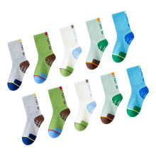 5 Pair Boys Athletic Sock Elastic Comfort Sock Set Cotton-M
