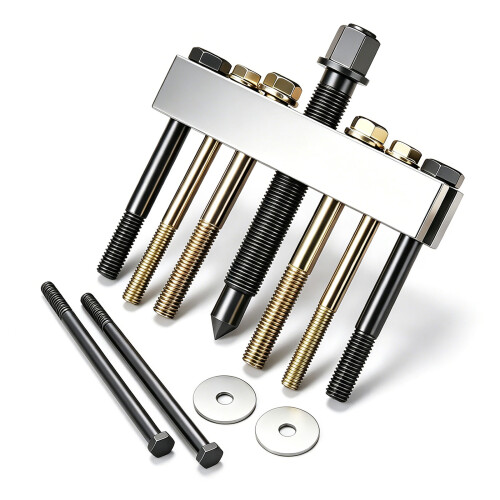 Kit d'extraction de poulie de vilebrequin industriel, 10 pièces,