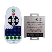 Dimmer Remote Power 360W Led Box Controller for Single Color Led Strip Light DC12-24V Dimming 23Key IR Remote Kit