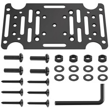 Mailbox Mounting Bracket,Universal Mounting Adapter Plate Fit 4x4 Wood or Hollow Posts for Most Post Mount Mailboxes