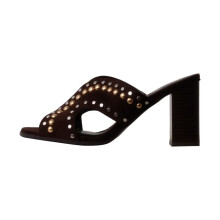Escarpin - FINDLAY - Findlay Paris Caffée - Marrone - Tacco largo - Punta aperta