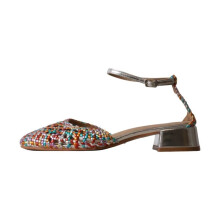 Scarpe con tacco - FINDLAY - Findlay Paris - Multicolore - Punta rotonda - Tacco largo con cinturini