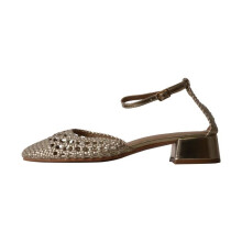 Scarpe con tacco - FINDLAY - Findlay Paris - Oro - Tacco largo - Punta rotonda