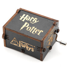 Small Wooden Hand Crank Music Box