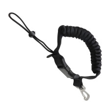 Unterwasser-Tauch-Lanyard mit Klemmen und Schnalle,-Schwarz