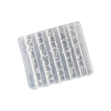 Elegant Ribbon Nail Art Decorations Mold 3D Relief Design For-L