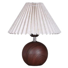 LED-Tischlampe, Nordischer Plissee-Stoff, USB-Stecker für Wohnzimmer, Zuhause, Schlafzimmer, Atmosphäre, Dekoration