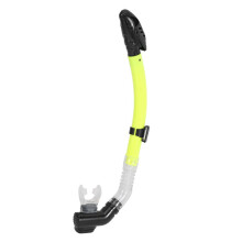 2X Silicone Snorkel Full Dry Mouth Swimming Snorkel Underwater Sports Diving Equipment Yellow