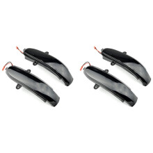 4x Luz Indicadora Intermitente de Espejo Lateral Retrovisor LED Dinámico, Lámpara de SeñAl de para C W203 T-Modell CL203, Ahumado