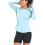 Women's Sun Protective Shirt with Long Sleeve-light blue S 1