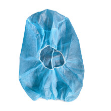 100Pcs Stretchable Non Woven Hair Covering Comfortable-Blue