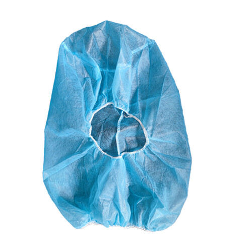 100Pcs Stretchable Non Woven Hair Covering Comfortable-Blue