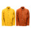 High Quality Leather Welding Jackets Coat With Flame-XL brown 2