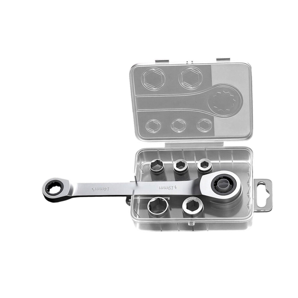 Reversible Ratcheting Wrenches,8-10-12-13-14-17-19Mm-Fixed Head 7751001519093
