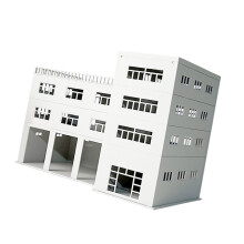 3D-garagegebouw-montagesets speelgoed met 1:64 1:87 1:100-B