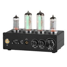 T9 6E2 mm/MC Phono-Vorverstärker Plattenspieler-Vorverstärker HiFi-Stereo-Audio-Vakuumröhren-Vorverstärker Desktop-Kopfhörerverstärker