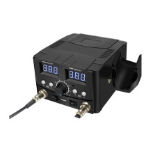 8582D 2-in-1-Lötstation 750 W mit Heißluftgriff und Lötkolbenspitze für Telefon-PCB-IC-SMD-BGA-Schweißen, EU-Stecker