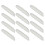Pack of 12 Realistic Bread Worm Lures Soft Baits-Milky White 1