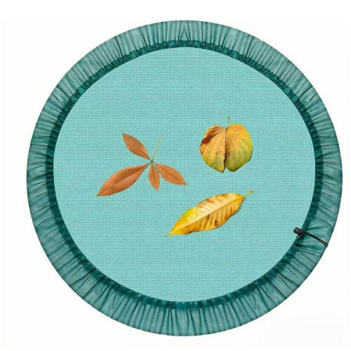 Verstellbare Kordelzug-Mesh-Siebabdeckung,-grün 90cm