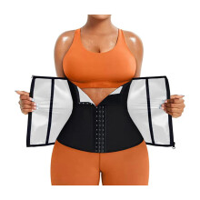 Adjustable Waist Trainer Band Sash With Two Ending-silver S
