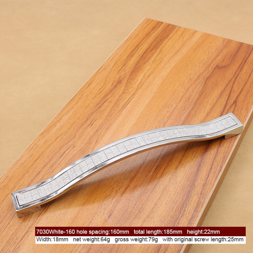 160Mm Cabinet Door Knob Zinc Alloy White