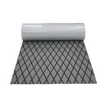 Tapis de sol en mousse pour bateaux, adhésif-gris clair noir