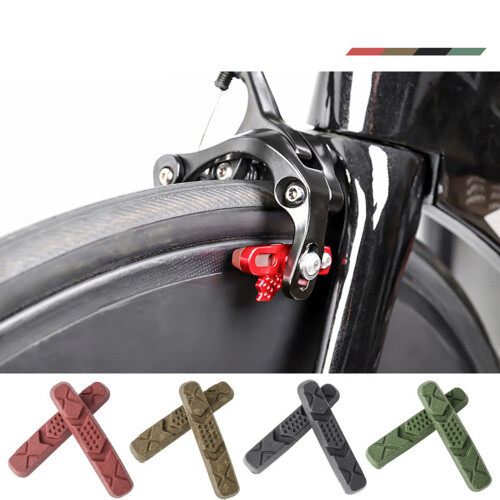 2 pièces de plaquettes de frein de vélo, support de frein-Vert 2