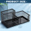 Multifunktionaler Schreibtisch-Stift-Organizer mit-Drei Gitter 4