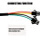 Scooter Light Switches Button 2 in 1 Headlight Horn-1.7m Cable 7