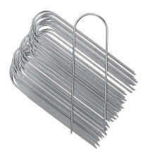 U Shaped Landscape Fasteners 100PCS Galvanized Steel For