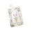 Serviette brodée de fleurs en coton fin, souvenir durable-Vert 1