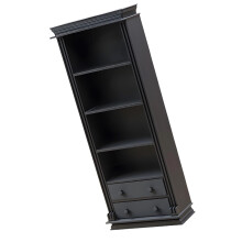 Detailed 1:12 Scale Miniature Display Cabinet Figurine-Black