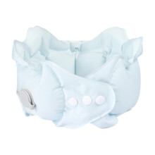 Flexible Inflatable neck rest Containing affixed-light blue