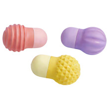 3PCS Sensory Texture Bath Toy For Baby Soft Silicone Water Play