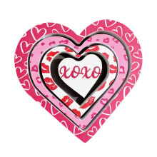 Ensemble d'accents de mariage pour la saint-valentin, 4-D