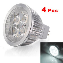4X MR16 4W 4 LED Day White  Saving Spotlight Light Lamp Bulb 12v White light