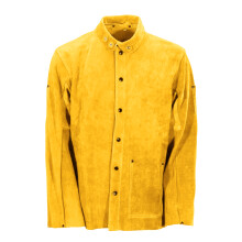 Vestes de soudage en cuir de haute qualité, manteau avec-L Jaune
