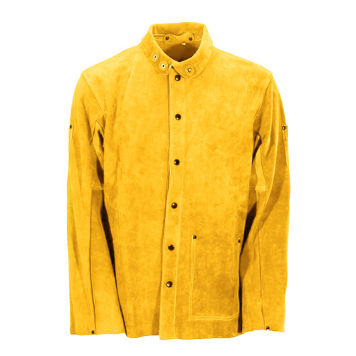 Welding Coat Flame Retardant For Industrial Work-L Yellow