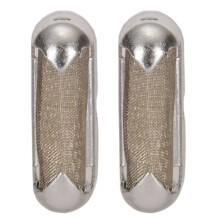 2X Calentador de Manos Portátil de Aleación de Aluminio, Quemador Pequeño de Calentador de Bolsillo, Accesorios PráCticos para Calentadores