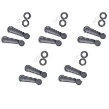 10 x Manivela Manija Elevalunas para Ventana de Coche Universal Plastico Gris