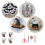 Halloween Embroidery Kit, Halloween -Stitch Kit, 4 Set Gothic Embroidery -Kit for Beginners 1
